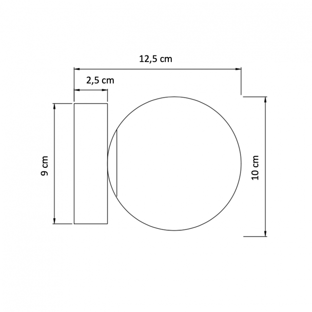 Design wandlamp in glas