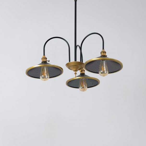 Zeer decoratieve bruine hanglamp