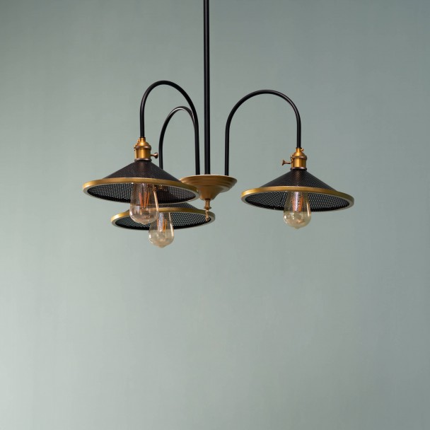 Drievoudige gloeilamp hanglamp E27