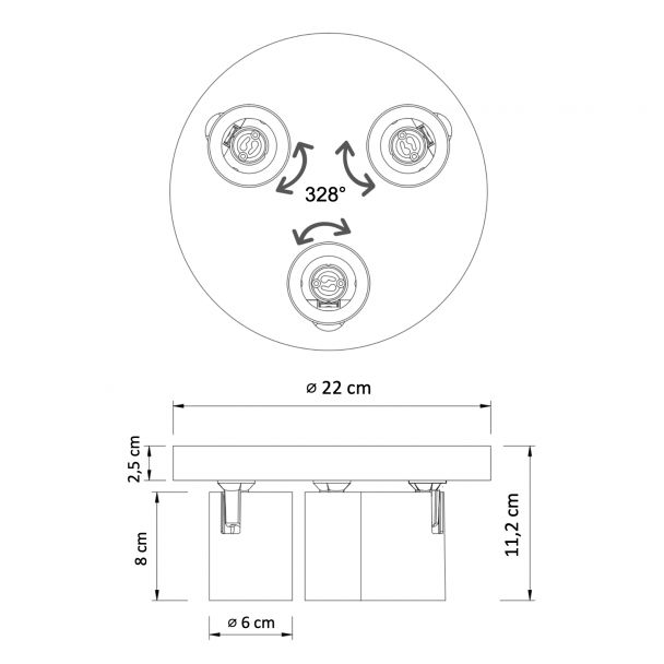 Ronde plafondlamp