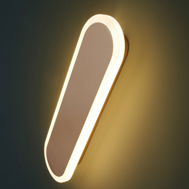 Gouden LED wandlamp