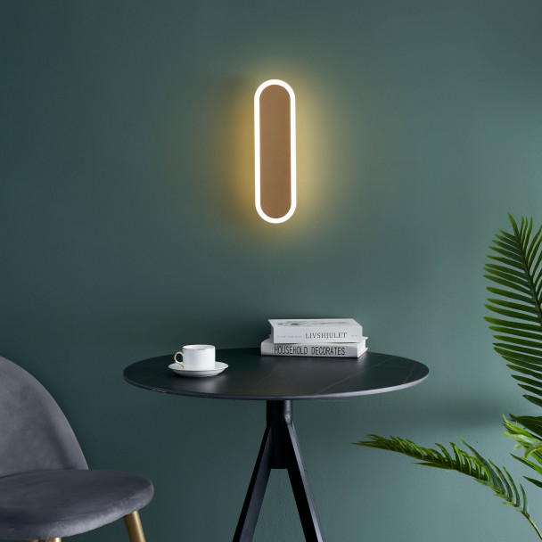 Betaalbare gouden wandlamp