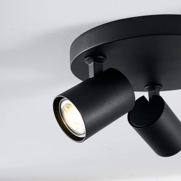 Plafondlamp met zwarte stippen