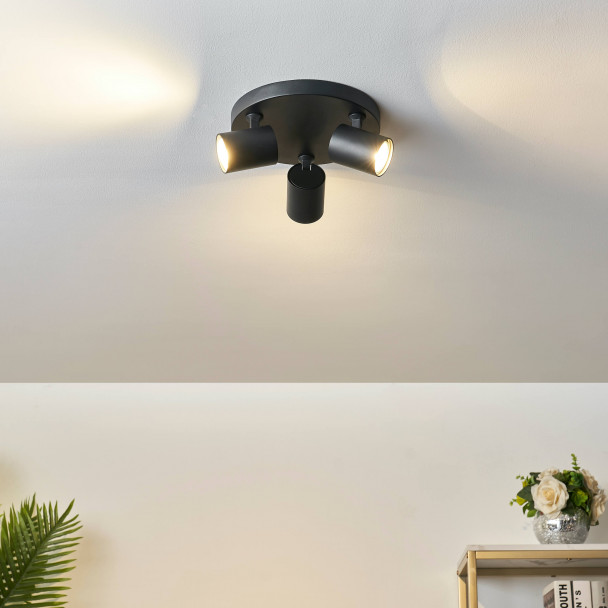 Drie GU10 plafondlampen