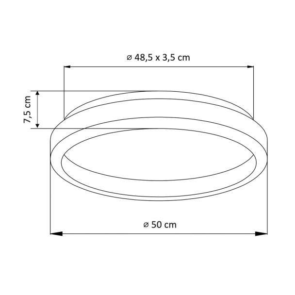 Ronde LED plafondlamp - Sandy