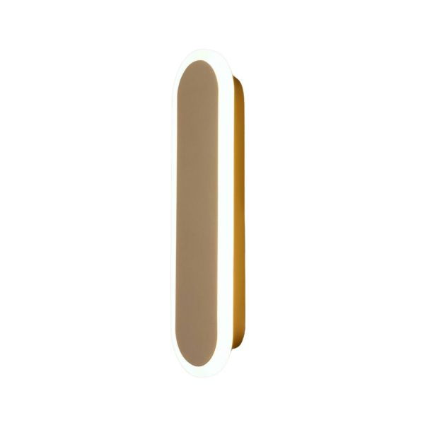 Minimalistische gouden sfeer wandlamp - Delia