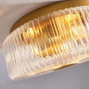 Glazen plafonnière goud glanzend effect - Paolina