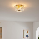 Plafondlamp goud getextureerde afwerking LED - Paolina