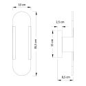 Moderne alabaster wandlamp zacht licht voor woonkamer - Enola