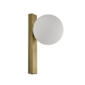 Messing wandverlichting ronde bol eigentijds design - Noava
