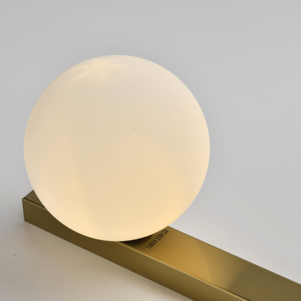 Messing wandverlichting modern zacht licht - Noava
