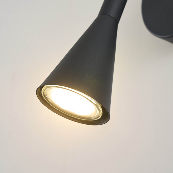 Moderne zwarte LED wandlamp - Holen