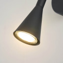 Moderne zwarte LED wandlamp - Holen