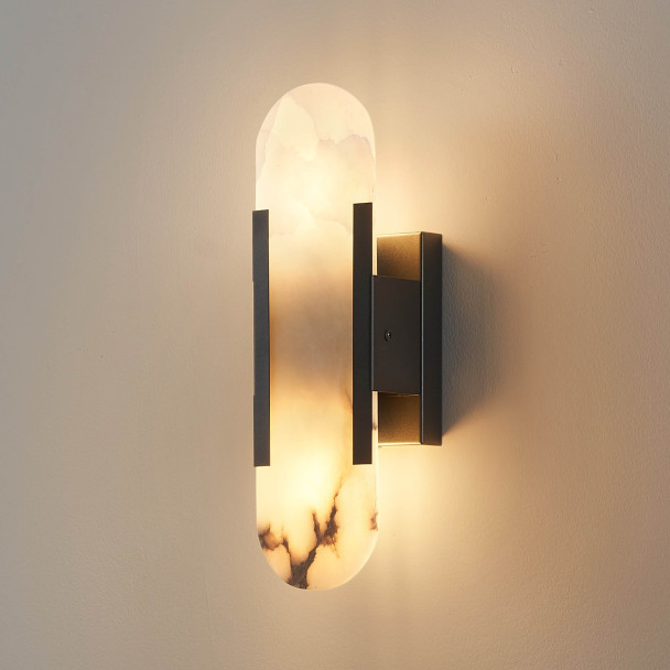 Moderne alabaster wandlamp - Enola
