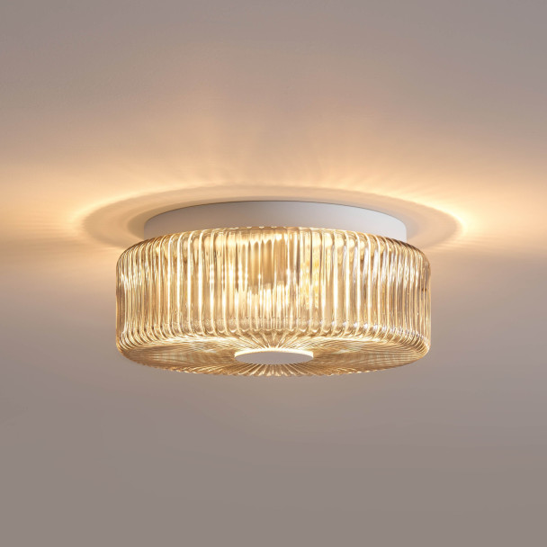 Design plafondlamp rookglas helder - Paolina