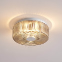 Chique plafondlamp rookglas helder - Paolina