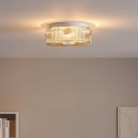 Moderne plafondlamp rookglas helder - Paolina