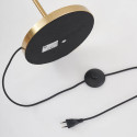 Gouden vloerlamp slank metalen frame - Seryn