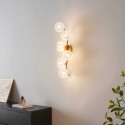 Messing wandlamp warm licht - Isalina