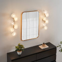 Messing wandlamp lichtgevende halo - Isalina