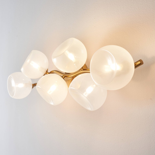 Wandverlichting messing modern decor - Isalina