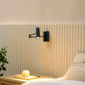 Zwarte LED wandlamp modern design - Rimio