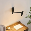 Zwarte LED lamp perfect leeshoek - Rimio