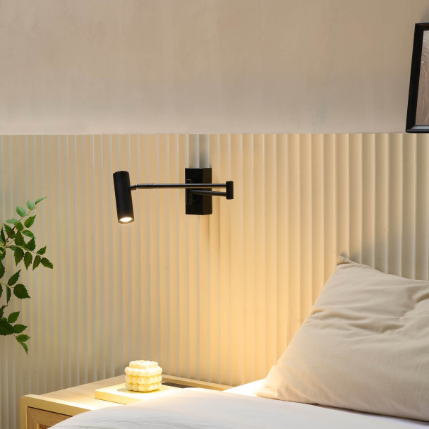 Zwarte wandlamp premium kwaliteit - Rimio