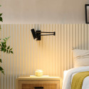 Zwarte LED leeslamp eenvoudig en functioneel - Rimio