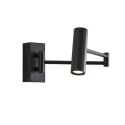 Zwarte leeslamp met verstelbare arm en touch schakelaar - Rimio