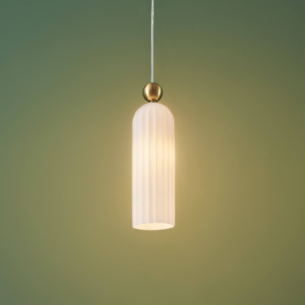 Gouden opaal lamp woonkamer - Leonora