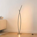 Gedraaide vloerlamp ideaal minimalistische decoratie - Elzo