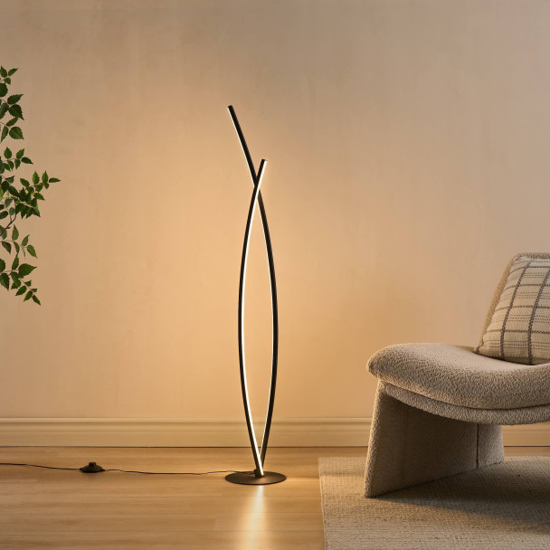 Eigentijdse vloerlamp goedkoop trendy interieur - Elzo