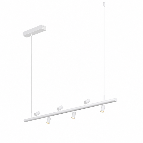 Witte hanglamp magnetisch systeem met 6...