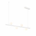 Witte hanglamp magnetisch systeem met 4 glazen LED-bollen 12W - Lyne