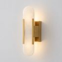 Chique gouden metalen marmeren wandlamp - Enola