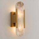 Chique gouden metalen marmeren wandlamp - Enola