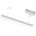 Witte magnetische hanglamp zonder verlichting personaliseerbaar geïntegreerde driver 50W - Lyne