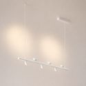 Witte hanglamp magnetisch systeem met 6 verstelbare LED-spots 30W - Lyne