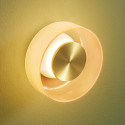 Moderne LED wand- of plafondlamp amberkleurig glas 6W - Inaya