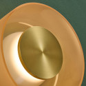 Moderne LED wand- of plafondlamp amberkleurig glas 6W - Inaya