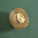 Moderne LED wand- of plafondlamp amberkleurig glas 6W - Inaya