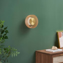 Moderne LED wand- of plafondlamp amberkleurig glas 6W - Inaya
