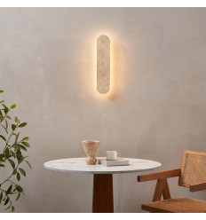 Wandlamp van natuurlijk travertin LED 5W - Adrian 2