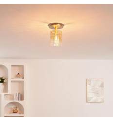 Kleine design plafondlamp van kleurverloopglas en... 2