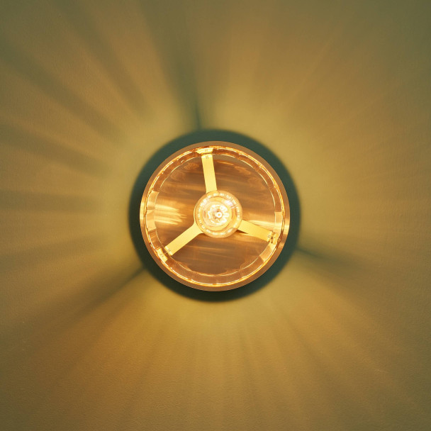 Kleine design plafondlamp van kleurverloopglas...