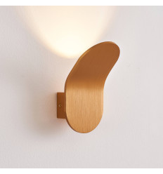 Kleine gouden wandlamp 6W met indirecte LED verlichting -... 2