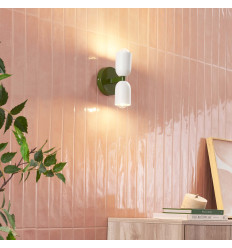 Kleurrijke pop wandlamp met dubbele cilinder in groen en... 2
