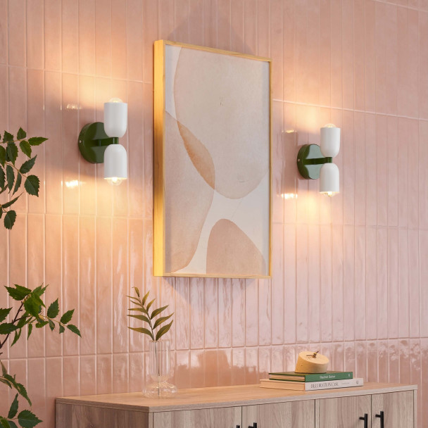 Kleurrijke pop wandlamp met dubbele cilinder in...