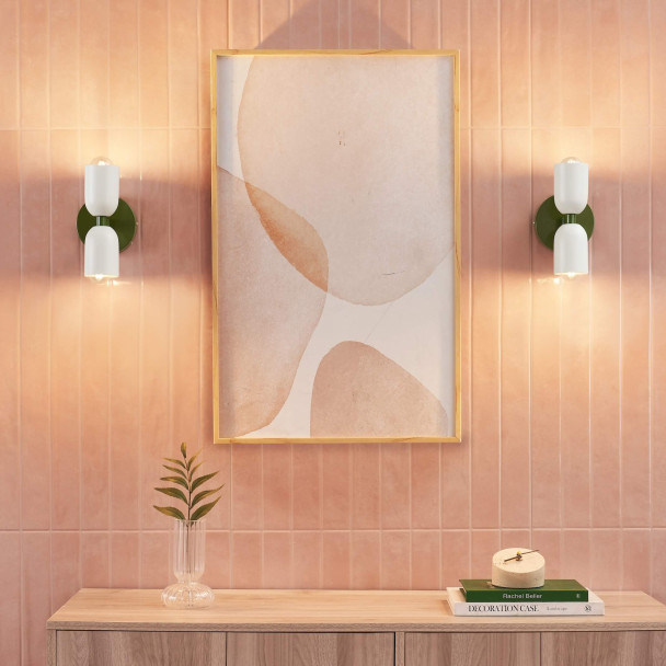Kleurrijke pop wandlamp met dubbele cilinder in...